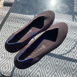 Purple Rothy’s ballet flat